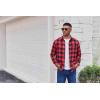 imageCOOFANDY Mens Flannel Plaid Shirts Long Sleeve Casual Button Down Cotton Shirt with PocketRed Black Plaid