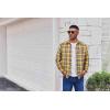 imageCOOFANDY Mens Flannel Plaid Shirts Long Sleeve Casual Button Down Cotton Shirt with PocketYellow Navy Plaid