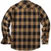 imageCOOFANDY Mens Flannel Plaid Shirts Long Sleeve Casual Button Down Shirt with PocketsBlack Brown