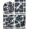 imageCOOFANDY Mens Flannel Plaid Shirts Long Sleeve Casual Button Down Shirt with PocketsNavy Green
