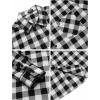 imageCOOFANDY Mens Flannel Plaid Shirts Long Sleeve Casual Cotton Button Down Shirts2  Black