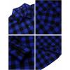 imageCOOFANDY Mens Flannel Plaid Shirts Long Sleeve Casual Cotton Button Down Shirts2  Blue