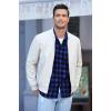 imageCOOFANDY Mens Flannel Plaid Shirts Long Sleeve Casual Cotton Button Down Shirts2  Blue