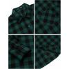 imageCOOFANDY Mens Flannel Plaid Shirts Long Sleeve Casual Cotton Button Down Shirts2  Green