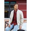 imageCOOFANDY Mens Flannel Plaid Shirts Long Sleeve Casual Cotton Button Down Shirts2  Red