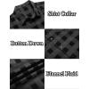 imageCOOFANDY Mens Flannel Plaid Shirts Long Sleeve Casual Cotton Button Down ShirtsA  Gray
