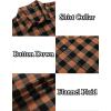 imageCOOFANDY Mens Flannel Plaid Shirts Long Sleeve Casual Cotton Button Down ShirtsA  Orange