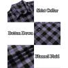 imageCOOFANDY Mens Flannel Plaid Shirts Long Sleeve Casual Cotton Button Down ShirtsA  Purple