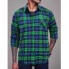 imageCOOFANDY Mens Flannel Plaid Shirts Long Sleeve Casual Cotton Button Down ShirtsPat2