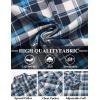 imageCOOFANDY Mens Flannel Shirts Long Sleeve Button Down Plaid Shirt Lightweight Shirt JacketBlue  Navy Blue