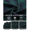 imageCOOFANDY Mens Flannel Shirts Long Sleeve Button Down Plaid Shirt Lightweight Shirt JacketGreen  Blue