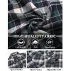 imageCOOFANDY Mens Flannel Shirts Long Sleeve Button Down Plaid Shirt Lightweight Shirt JacketNavy Blue  White