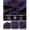 imageCOOFANDY Mens Flannel Shirts Long Sleeve Button Down Plaid Shirt Lightweight Shirt JacketPurple  Black