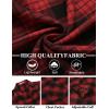 imageCOOFANDY Mens Flannel Shirts Long Sleeve Button Down Plaid Shirt Lightweight Shirt JacketRed  Black