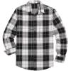 imageCOOFANDY Mens Flannel Shirts Long Sleeve Button Down Shirt with Pocket Casual Shirts Work Shirts for MenBlack and White