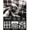 imageCOOFANDY Mens Flannel Shirts Long Sleeve Button Down Shirt with Pocket Casual Shirts Work Shirts for MenBlackWhite Checkered