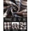 imageCOOFANDY Mens Flannel Shirts Long Sleeve Button Down Shirt with Pocket Casual Shirts Work Shirts for MenBrown Black Plaid
