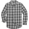 imageCOOFANDY Mens Flannel Shirts Long Sleeve Button Down Shirt with Pocket Casual Shirts Work Shirts for MenDark Grey and White