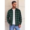 imageCOOFANDY Mens Flannel Shirts Long Sleeve Button Down Shirt with Pocket Casual Shirts Work Shirts for MenGreen Buffalo Plaid