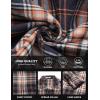 imageCOOFANDY Mens Flannel Shirts Long Sleeve Button Down Shirt with Pocket Casual Shirts Work Shirts for MenOrange Navy White Plaid