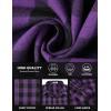 imageCOOFANDY Mens Flannel Shirts Long Sleeve Button Down Shirt with Pocket Casual Shirts Work Shirts for MenPurple Buffalo Plaid