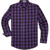 imageCOOFANDY Mens Flannel Shirts Long Sleeve Button Down Shirt with Pocket Casual Shirts Work Shirts for MenPurple Buffalo Plaid