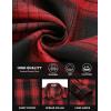 imageCOOFANDY Mens Flannel Shirts Long Sleeve Button Down Shirt with Pocket Casual Shirts Work Shirts for MenRedBlack