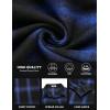 imageCOOFANDY Mens Flannel Shirts Long Sleeve Button Down Shirt with Pocket Casual Shirts Work Shirts for MenRoyal BlueBlack