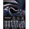 imageCOOFANDY Mens Flannel Shirts Long Sleeve Button Down Shirt with Pocket Casual Shirts Work Shirts for MenTeal Burgundy White Plaid