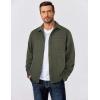 imageCOOFANDY Mens Flannel Shirts Long Sleeve Casual Cotton Plaid Button Down Shirt Jacket with PocketsArmy Green