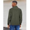 imageCOOFANDY Mens Flannel Shirts Long Sleeve Casual Cotton Plaid Button Down Shirt Jacket with PocketsArmy Green