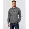 imageCOOFANDY Mens Flannel Shirts Long Sleeve Casual Cotton Plaid Button Down Shirt Jacket with PocketsPureblack