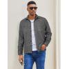 imageCOOFANDY Mens Flannel Shirts Long Sleeve Casual Cotton Plaid Button Down Shirt Jacket with PocketsPureblack