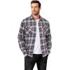 imageCOOFANDY Mens Flannel Shirts Long Sleeve Casual Plaid Button Down Shirt Cotton Shirt Cowboy Work Shirts with PocketsBlackbrown