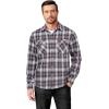 imageCOOFANDY Mens Flannel Shirts Long Sleeve Casual Plaid Button Down Shirt Cotton Shirt Cowboy Work Shirts with PocketsBlackbrown