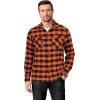 imageCOOFANDY Mens Flannel Shirts Long Sleeve Casual Plaid Button Down Shirt Cotton Shirt Cowboy Work Shirts with PocketsOrange