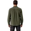 imageCOOFANDY Mens Flannel Shirts Long Sleeve Cotton Plaid Shirt Jacket Casual Button Down Shirt with PocketsSolid Army Green