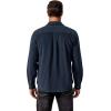 imageCOOFANDY Mens Flannel Shirts Long Sleeve Cotton Plaid Shirt Jacket Casual Button Down Shirt with PocketsSolid Navy Blue