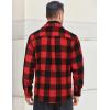imageCOOFANDY Mens Flannel Shirts Long Sleeve Cotton Plaid Shirt Jacket Casual Button Down Shirt with PocketsWine Red