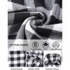 imageCOOFANDY Mens Flannel Shirts Long Sleeve Lightweight Plaid Shirt Casual Button Down Shirts with PocketBlack