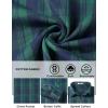 imageCOOFANDY Mens Flannel Shirts Long Sleeve Lightweight Plaid Shirt Casual Button Down Shirts with PocketGreen