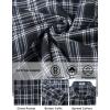 imageCOOFANDY Mens Flannel Shirts Long Sleeve Lightweight Plaid Shirt Casual Button Down Shirts with PocketNavy Blue