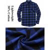 imageCOOFANDY Mens Flannel Shirts Long Sleeve Plaid Button Down Shirt Casual Cotton Shirt with PocketBuffalo Blueblack