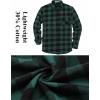 imageCOOFANDY Mens Flannel Shirts Long Sleeve Plaid Button Down Shirt Casual Cotton Shirt with PocketBuffalo Greenblack