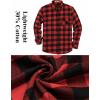 imageCOOFANDY Mens Flannel Shirts Long Sleeve Plaid Button Down Shirt Casual Cotton Shirt with PocketBuffalo Red