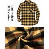 imageCOOFANDY Mens Flannel Shirts Long Sleeve Plaid Button Down Shirt Casual Cotton Shirt with PocketBuffalo Yellow