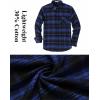 imageCOOFANDY Mens Flannel Shirts Long Sleeve Plaid Button Down Shirt Casual Cotton Shirt with PocketPlaid Blueblack