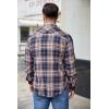 imageCOOFANDY Mens Flannel Shirts Long Sleeve Plaid Button Down Shirt Casual Cotton Shirt with PocketPlaid Orangebuffalo