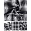 imageCOOFANDY Mens Flannel Shirts Long Sleeve Plaid Button Down Shirts Casual Cotton ShirtsBlackWhite