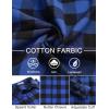 imageCOOFANDY Mens Flannel Shirts Long Sleeve Plaid Button Down Shirts Casual Cotton ShirtsBlue Checkered